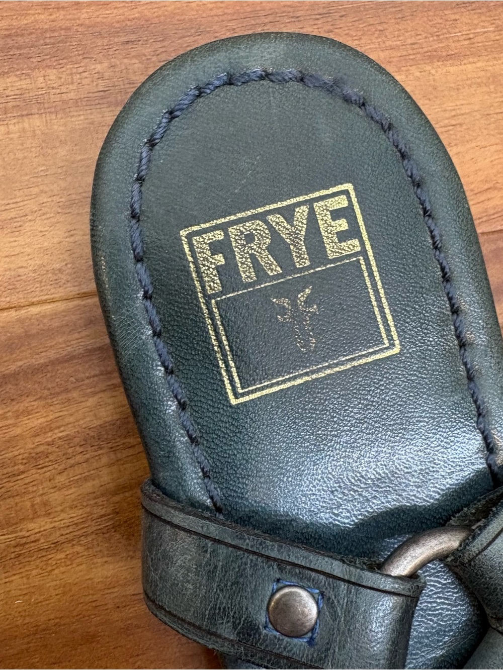 Frye Blue Leather Strappy Sandals Size 8 - Picture 4 of 7
